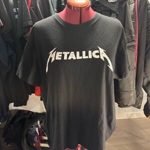Metallica T Shirt Mens L black Heavy Metal James Hetfield Lars Ulrich